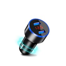 자동차 다기능 자동 충전기 듀얼 USB 기아 리오 K3 K4 K5 Magentis Borrego RIO 5 트랙스터 Spectra5 Spectra 차량용, 01 Black