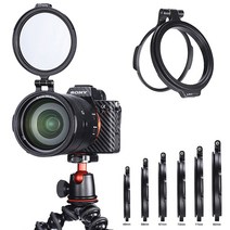 UURig 어댑터 플립 RFS ND 필터 퀵 릴리스 DSLR 카메라 스위치 브래킷 49 58 67 72 77 82mm 렌즈용, 03 67MM