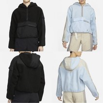 국내매장판 나이키 조던 코지 걸 플리스 후디 재킷 스카이블루 블랙 DJ2726-438