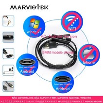 핸드폰 내시경 카메라 에바크리닝 통풍구 냄새 제거 배관 하수구 크리닝 산업용 7mm wifi 내시경 카메라 hd 방수 usb 검사 내시경 카메라 wifi for ios pc, 10m, 5.5mm 내시경