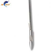 작살총 jeely 1pc 150mm 스테인레스 스틸 더블 윙 7mm 스피어 팁, 하얀