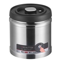 Dananier 스테인리스 스틸 원터치 진공 밀폐용기 750ml 1100ml 1600ml 커피 원두 찻잎 분말 보관용기