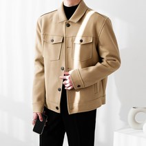 울 데끼 투포켓 트러커 오버핏 자켓(3color)