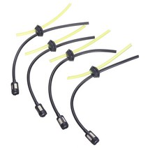 예초기 양수기 펌프 잔디 스트리머 브러시 커터 톱 부품 용 교체 연료 호스 파이프 탱크 씰 세트 4 개, 한개옵션0