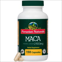 Peruvian Naturals 마카 뿌리 추출물 2400mg x 150 캡슐, 1개, 기본
