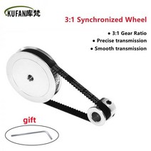 gt2타이빙벨트 풀리타이 3d 타이밍벨트 2GT 풀리 GT2 타이밍 벨트 풀리 60 개 톱니 20 개 5mm/8mm 3:1/1:3 폭 6mm 3D 프린터 DIY 액세서리, Belt 752mm-W6mm, 20T B5mm-60T B10mm