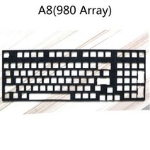 기계식 키보드 소음기 패드 소프트 랜딩 딤플 폼 스폰지 GH60 레프트 64 96 84 레이아웃 660 68 87 104 980 어레이, 980 Array
