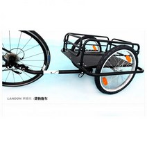 자전거트레일러 자전거웨건 바이크트레일러 산악 2륜 여행 낚시 쇼핑 애완견 전기 자동차 장비, 20인치 카고트레일러 (하단은 PE