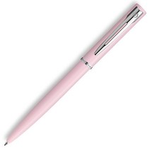 Waterman Allure 볼펜 | 크롬 트림이 있는 시트론 옐로우 매트 래커 미디엄 포인트 블루 잉크 선물 상자 포함, Macroon Pink