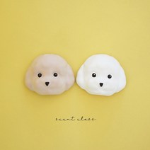 푸들 석고방향제 답례품 차량용 디퓨저 5ml, 화이트머스크-화이트-매니큐어타입