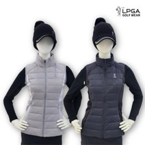 LPGA 골프 웨어 여성 겨울 방풍 경량 패딩 구스 다운 베스트 조끼 L194VT703P