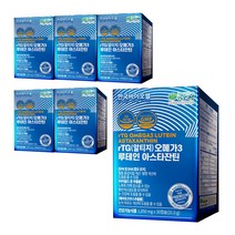 한국바이오셀 RTG(알티지) 오메가3 루테인 아스타잔틴, 30캡슐, 6박스, 30정