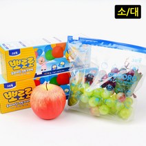 뽀로로 슬라이딩 크린지퍼백 일회용 위생백 뽀로로지퍼백 비닐봉투포장용품 롤백 크린지퍼백 비닐, 대, 사이즈, 대(L)