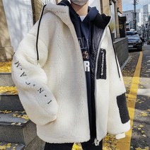 인앤캠핑 남성 양털후리스 뽀글이 테디 후드집업 후리스