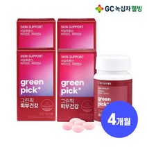 GC녹십자웰빙 그린픽 피부건강 히알루론산 500mg x 60캡슐 4개월, 없음