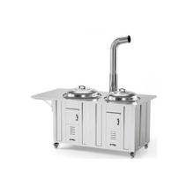 가마솥 화덕 화로 장작 솥단지 뚜껑 난로 가정용 장작, 64cm＋50cm 2단 난로