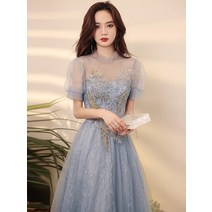 피아노콩쿨 콩쿨복 연주 시상식 쉬폰 빅사이즈 드레스 미스코리아 원피스 결혼식 2부 피로연