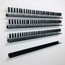 선반킹 네일선반 폭이좁은 철제 피규어 선반 벽선반, 블랙무광