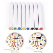 도예 조소 도구 세라믹 안료 세라믹 diy 페인팅 특수 펜 도트 페인팅 공예 도자기, 푸른