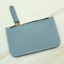 가죽공예 지퍼형 원 포켓 카드지갑 가로형 DIY 키트, 안티스크래치-에토프