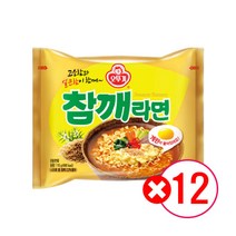 오뚜기 참깨라면 12봉지, 12개