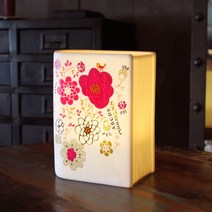 램프다 LED 세라믹 쉐비플라워북 스탠드, one color