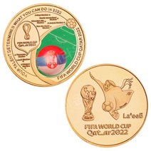 기념화폐 2022 카타르 월드컵 팬기념 선물 동전 출전 18개국 기념 코인 18K 전기도금, 세르비아
