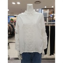 엔코코 세이브존01 엔코코 레이스배색 소매볼륨 블라우스 NH18ABL880IVFF