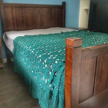 핸드메이드 손뜨개 식탁보 테이블보 협탁보 블랭킷 빈티지 침대커버 소파덮개, 180cmx270cm(70x108인치), B