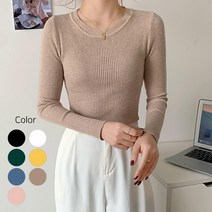 타니즈 여성용 라운드 골지티 올리