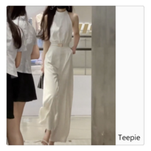 티피/Teepie 여름 여성 민소매 점프슈트 오프숄더 점프슈트