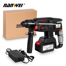NANWEI 충전식 브러시리스 무선 로터리 해머 드릴 전기 임팩트, [01] 328TV   1 BatteryC