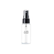 생활만 투명 분무기 스프레이 젤 펌프 휴대용 용기, 1개, 휴대용 스프레이 100ml + 블랙