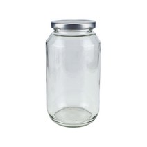 잼병 수제청 과일청 유리병 유자청병 H-1000 12개 1BOX, 뚜껑_실버
