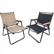 휴대용 캠핑 접이식 로우 체어 2color, 블랙