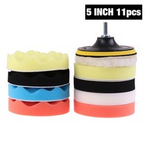5/11Pcs 버핑 패드 3&39;&39;4&39;&39;5&39;&39;6&39;&39; 인치 자동차 스폰지 연마 키트 Polisher 드릴 어, 04 주황색