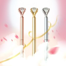 새학기 파격세일 빅 보석볼펜 큐빅 티아라볼펜 다이아몬드볼펜 고급볼펜 판촉물볼펜, 로즈골드