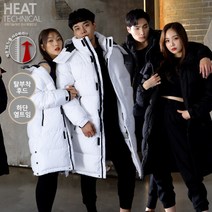 미라클 남성 여성 롱패딩 MR3 벤치 코트 패딩 블랙 화이트