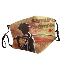 Samurai Champloo-17 성인용 인쇄 마스크 일본 만화 영화 방진 빨 조절 가능