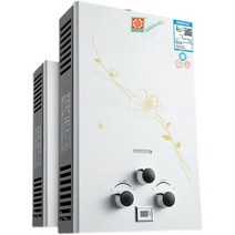 가스온수기 LPG 순간 가열, 7리터 디스플레이  배터리 알미늄 LPG