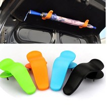 트렁크 커버 인테리어에 1pair 랙 클립 후크 우산 abs 128x64cm 자동차 스타일링에 대 한 패션 다기능 패스너, 주황색