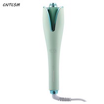 CNTCSM 전동 고데기 프렌치 그레이트 웨이브 전자동 고데기 볼륨 음이온 건습 겸용 게으름뱅이펌기, 핑크색