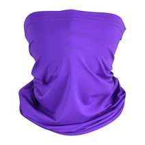 Hyperspace 넥 게이터 페이스 마스크 재사용 가능 여름 자외선 차단 스카프 방한모 통기성 커버 남성 및 여성용 화이트. NS, Purple