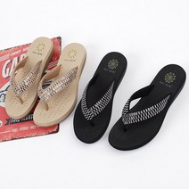 런슈즈 블링블링 큐빅 웨지 쪼리 발편한 여름쪼리 슬리퍼 4cm