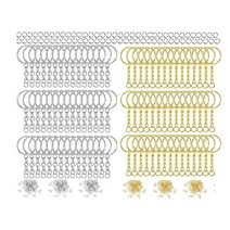 키 체인 반지 용 300pcs 금속 공예 공예 DIY 도구 보석 제조 커넥터 금속 링 핸드 크래프트 DIY 용품