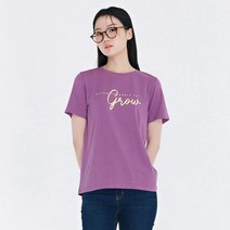 체이스플러스 여성 에센셜 칼라 레터링 반팔 티셔츠 CBZG5853C