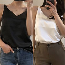 선빈어패럴 지오 실키한 새틴 끈나시 2장 세트