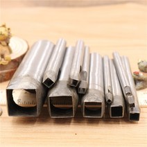 펀치 Y가죽 c콩 종 원형펀칭 수공 정 4사각형 러쉬 천공기 모양 총화 총 정사각형 펀칭기, T07-8mm내부직경 크기 6363