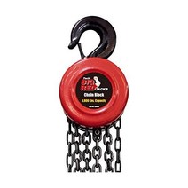 BIG RED TR9020 토린 수동 핸드 리프트 스틸 체인 블록 호이스트 후크 2개 2톤 4 000lb 용량 레드, 2 Ton (4/000 lb)