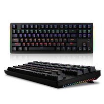 앱코 HACKER K315 텐키리스 축교환 측면 RGB 라이팅 이중사출 게이밍 기계식 키보드 블랙 (갈축), 선택하세요